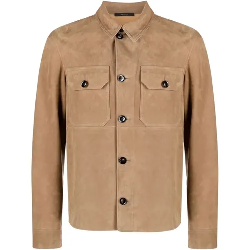 Classic Leather Jacket , male, Sizes: XL - Tom Ford - Modalova