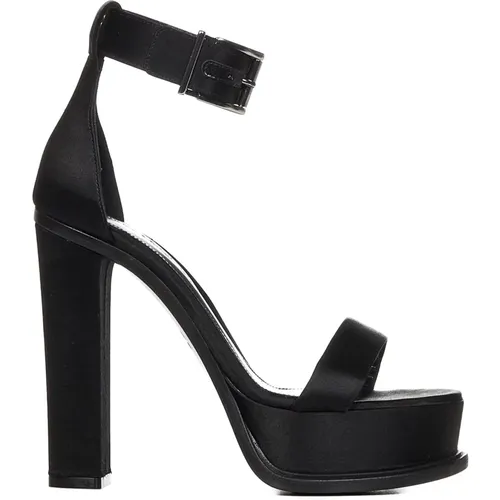 High Heel Sandals with Adjustable Strap Closure , female, Sizes: 5 UK, 7 UK, 3 UK - alexander mcqueen - Modalova