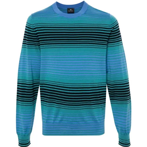 Striped Crewneck Sweater , male, Sizes: L, S, 2XL, M - PS By Paul Smith - Modalova