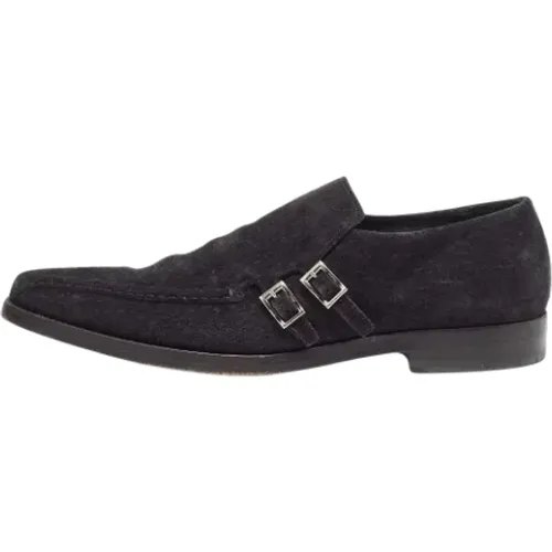 Pre-owned Suede flats , male, Sizes: 9 UK - Prada Vintage - Modalova