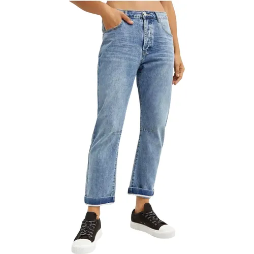 Blaue Low Rise Jeans , Damen, Größe: W32 - One Teaspoon - Modalova