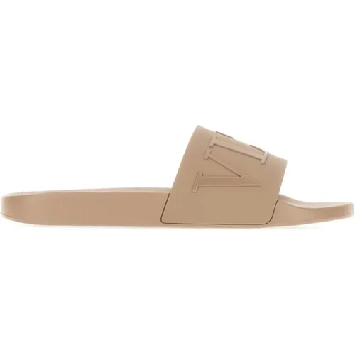 Summer Style Rubber Sliders for Men , male, Sizes: 10 UK, 8 UK, 9 UK, 7 UK - Valentino Garavani - Modalova