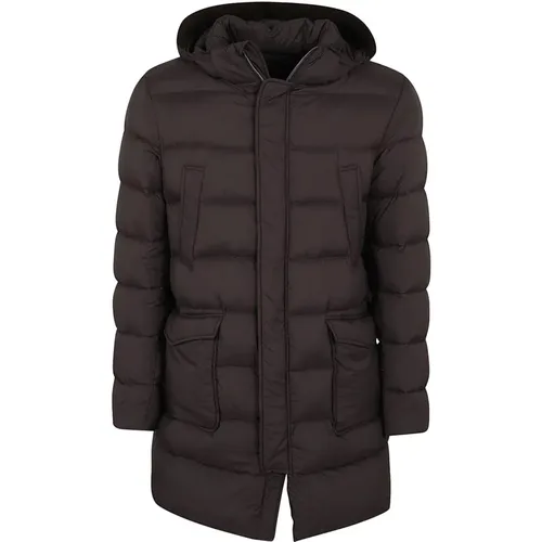 Dark Padded Jacket , male, Sizes: 3XL, 2XL, XL, L - Herno - Modalova