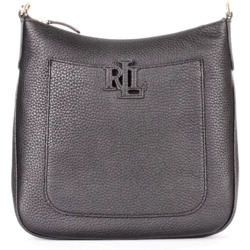 Damen Schultertasche - Schwarzes Leder - Ralph Lauren - Modalova