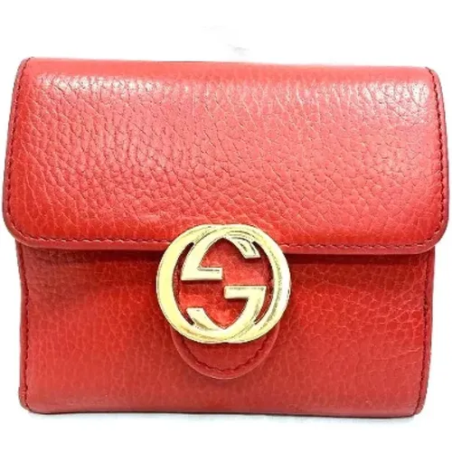 Pre-owned Leather wallets , female, Sizes: ONE SIZE - Gucci Vintage - Modalova