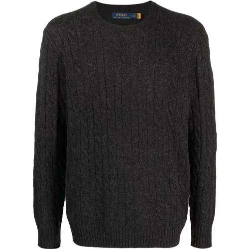 Cashmere Cable Knit Collar Sweater , male, Sizes: L, M, XL, S - Ralph Lauren - Modalova