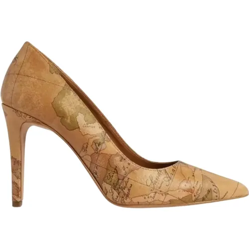 Classic Geo Print High Heel Pumps , female, Sizes: 6 UK, 5 UK - Alviero Martini 1a Classe - Modalova