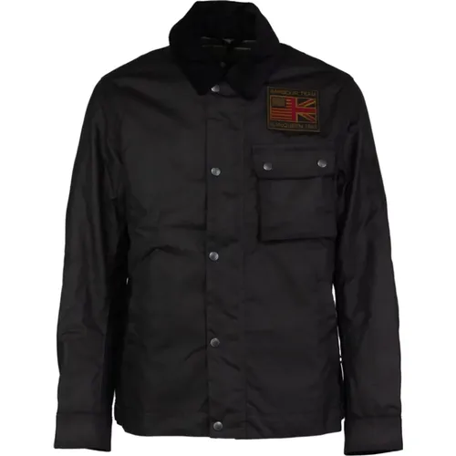 Steve McQueen Wax Cotton Jacket , male, Sizes: L, XL, S, M - Barbour - Modalova