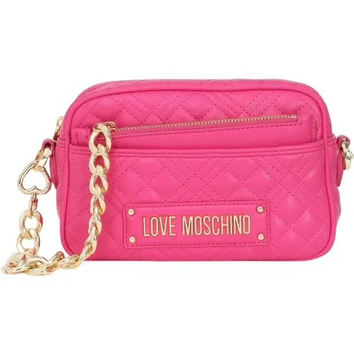 Quilted PU Cross Body Bag , female, Sizes: ONE SIZE - Love Moschino - Modalova
