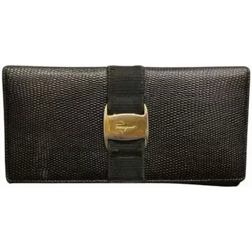 Pre-owned Leather wallets , female, Sizes: ONE SIZE - Salvatore Ferragamo Pre-owned - Modalova