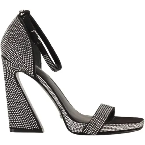 Rhinestone Buckle High Heel Sandalen , Damen, Größe: 40 EU - Guess - Modalova