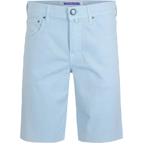 Blaue Nicolas Bermuda Shorts , Herren, Größe: W34 - Jacob Cohën - Modalova