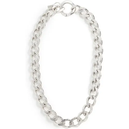 Magellan Silber Gourmette Halskette , Damen, Größe: ONE Size - Perrine Taverniti - Modalova