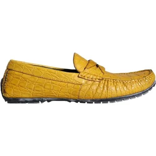 Leather Loafer Shoes , male, Sizes: 9 UK, 8 UK, 7 1/2 UK, 8 1/2 UK, 12 UK, 10 UK, 9 1/2 UK, 7 UK, 5 UK, 6 UK - Dolce & Gabbana - Modalova