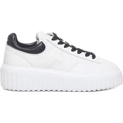 Weiße Leder Sneakers Memory Foam Sohle - Hogan - Modalova