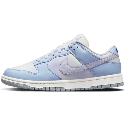 Airbrush Dunk Low Weiß Blau , Damen, Größe: 37 1/2 EU - Nike - Modalova