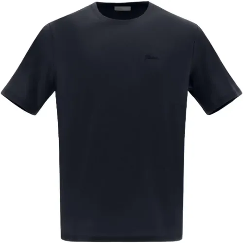 Blaues Rundhals-T-Shirt - Modell: Jg00023Ur - Herno - Modalova