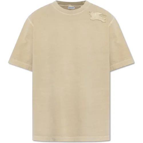 T-Shirt mit Patch , Herren, Größe: M - Burberry - Modalova