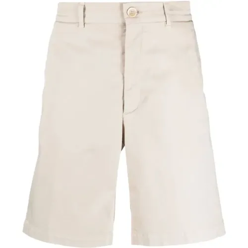 Linen Shorts , male, Sizes: M, L - BRUNELLO CUCINELLI - Modalova