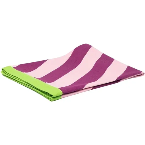 Luxury Striped Bath Towel , unisex, Sizes: ONE SIZE - Marni - Modalova