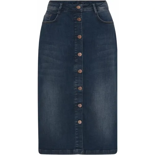 Denim Skirts , female, Sizes: XS, XL, 2XL, L, S - C.Ro - Modalova