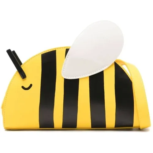 Cross Body Bags,Gelbe Bienen-Tasche mit verstellbarem Schulterriemen - Stella Mccartney - Modalova