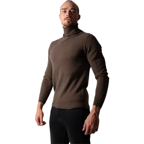 Cashmere Turtleneck Melange , male, Sizes: XL - Daniele Fiesoli - Modalova