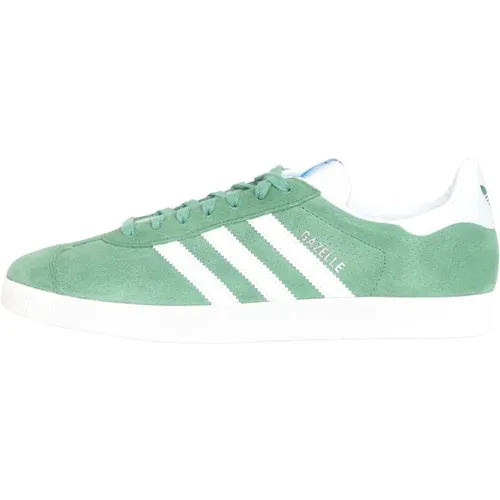 Grüne und weiße Gazelle Sneakers - adidas Originals - Modalova