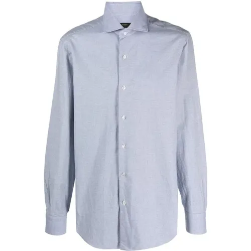 Poplin shirt , male, Sizes: XL - Barba - Modalova