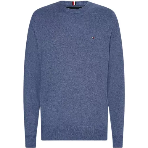 Pima Cotton Cashmere Crewneck Pullover , male, Sizes: S - Tommy Hilfiger - Modalova