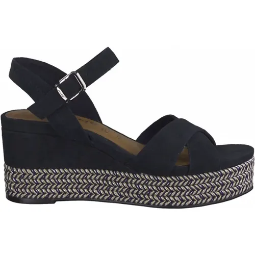 Casual Open Flat Sandals , female, Sizes: 5 UK - tamaris - Modalova