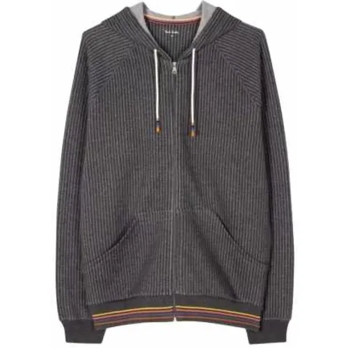 Gestreifter Grauer Home Hoodie - Paul Smith - Modalova