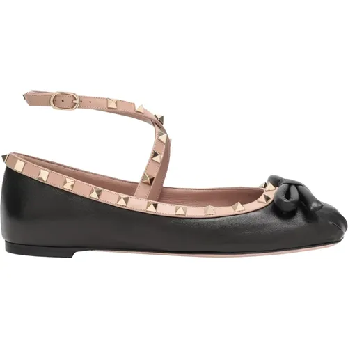 Rockstud Pointed Ballerina Flats - Valentino Garavani - Modalova