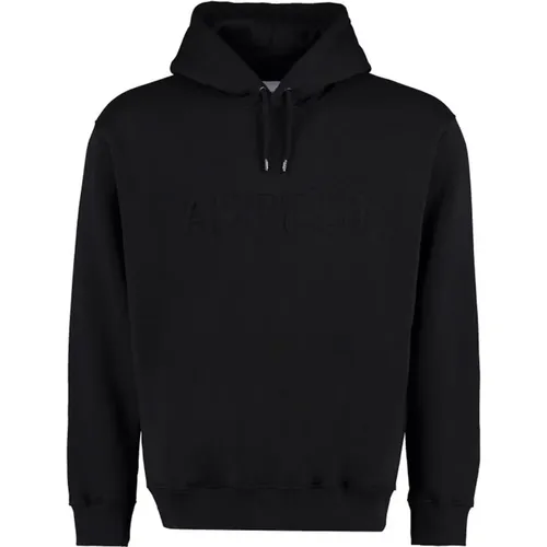 Logo-Detail Baumwoll-Sweatshirt für Männer , Herren, Größe: L - Aspesi - Modalova