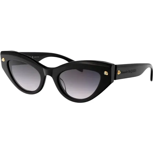 Stylische Sonnenbrille AM0407S,Studded Cat-Eye Sonnenbrille - alexander mcqueen - Modalova