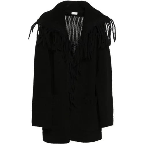 Chunky Knit Fringe Sweater , male, Sizes: L - Dries Van Noten - Modalova