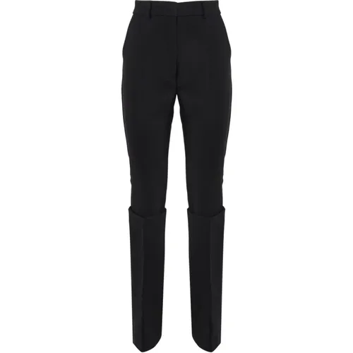 Cotton Elastan Trousers , female, Sizes: S - SPORTMAX - Modalova