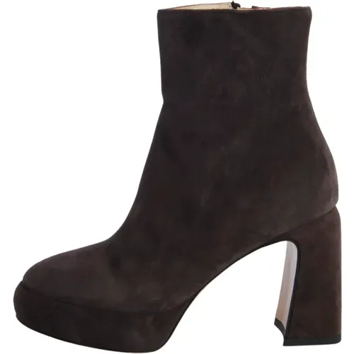Le Fabian Leather Platform Ankle Boots , female, Sizes: 8 UK, 3 UK - Fabiana Filippi - Modalova