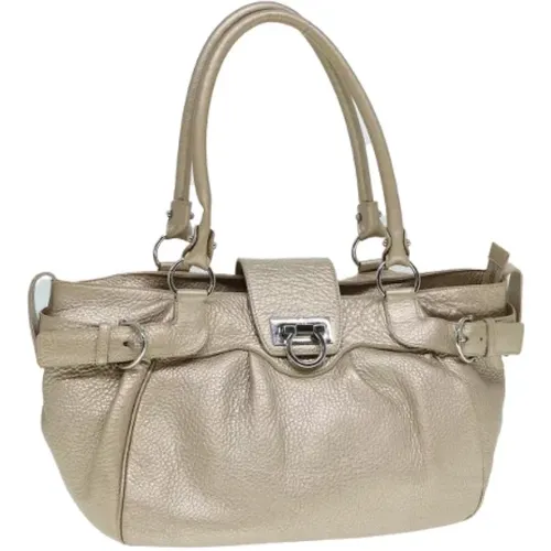 Pre-owned Leder Schultertasche , Damen, Größe: ONE Size - Salvatore Ferragamo Pre-owned - Modalova