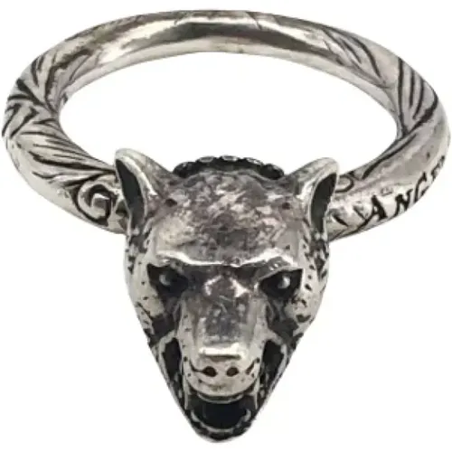 Pre-owned Silver rings , unisex, Sizes: ONE SIZE - Gucci Vintage - Modalova