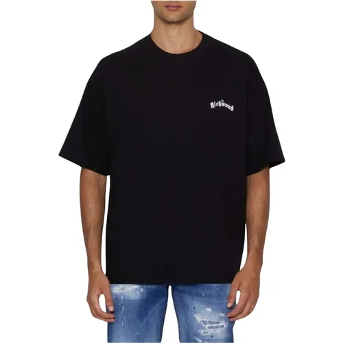 Herren Casual T-Shirt , Herren, Größe: L - John Richmond - Modalova