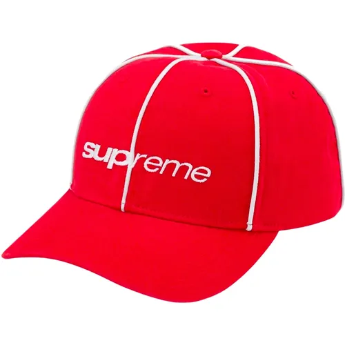 Rote Piping 6-Panel Mütze Limited Edition - Supreme - Modalova
