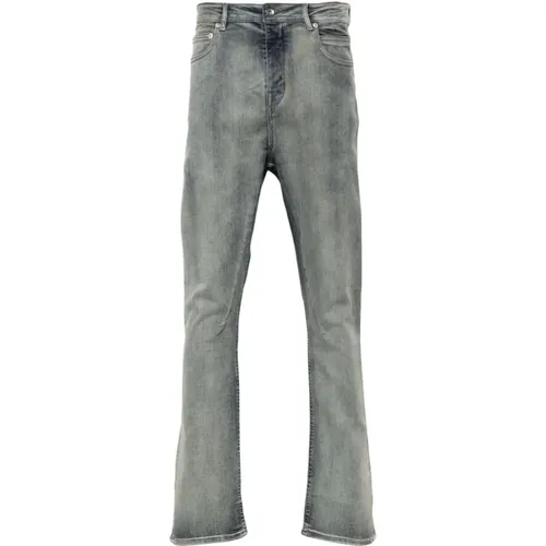 Schmale Graue Denim Hose Rick Owens - Rick Owens - Modalova