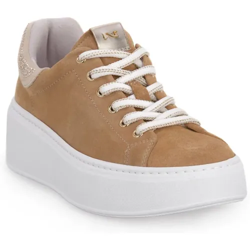 Stilvolle Amber Velvet Sneakers , Damen, Größe: 36 EU - Nerogiardini - Modalova