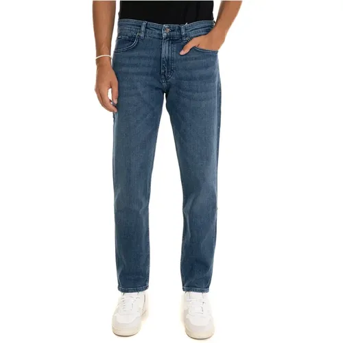 Stone Washed Denim Jeans , Herren, Größe: W36 - Boss - Modalova