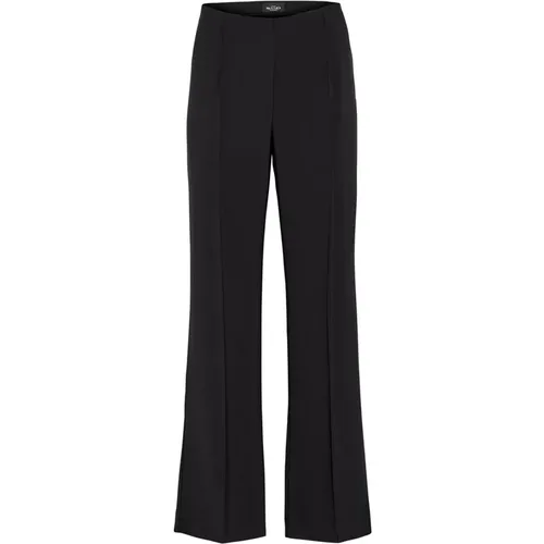 Weite Beine Klassische Schwarze Hose , Damen, Größe: XS - SAND - Modalova