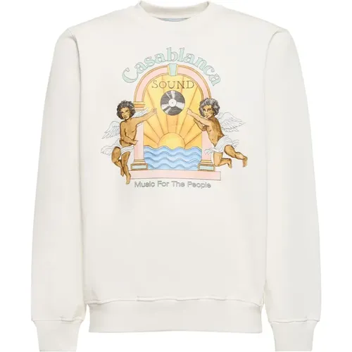 Musik Studio Sweatshirt Multicolor Gerippt - Casablanca - Modalova