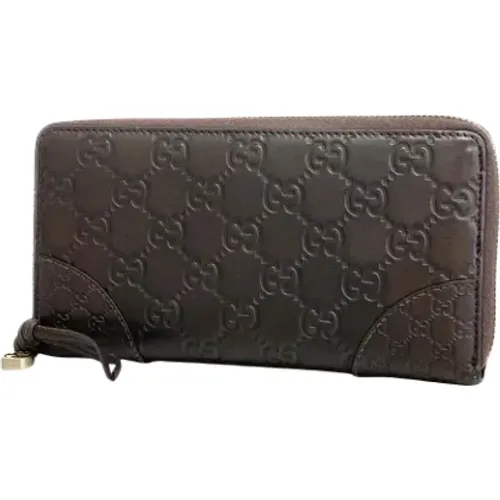 Pre-owned Leather wallets , female, Sizes: ONE SIZE - Gucci Vintage - Modalova