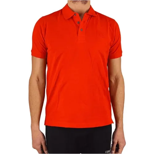 Rotes Polo-Shirt - Kurzarm , Herren, Größe: M - Cerruti 1881 - Modalova