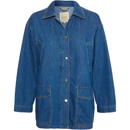 Medium Denim Jacket with Oversize Pockets , female, Sizes: L, 2XS, XL, M, 2XL - Part Two - Modalova